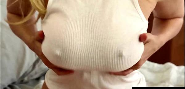  Big Boobed Mamma Plays With Her Perky Nipples And Her Hot Plump Pussy!